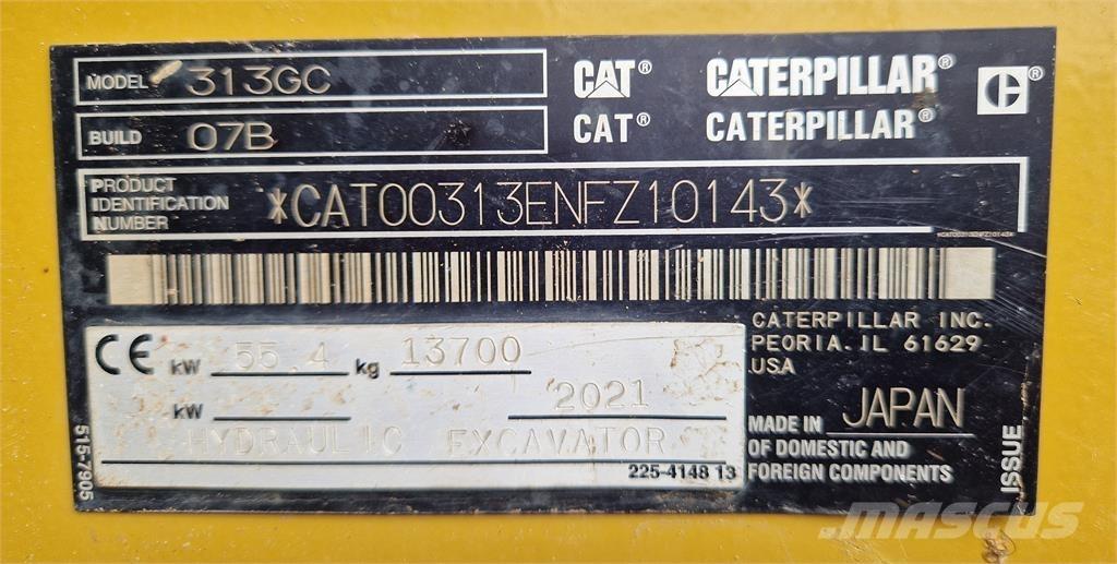 CAT 313GC Excavadoras de cadenas