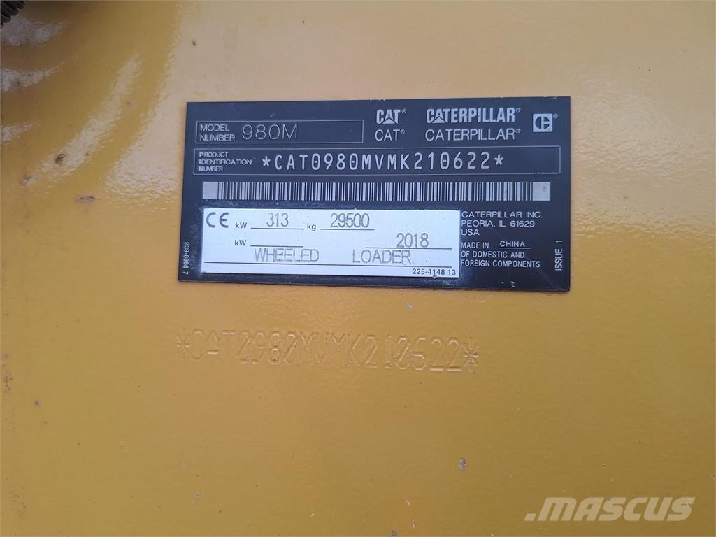 CAT 980M Cargadoras sobre ruedas