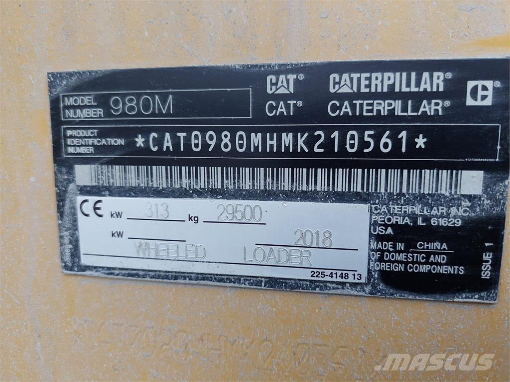 CAT 980M Cargadoras sobre ruedas