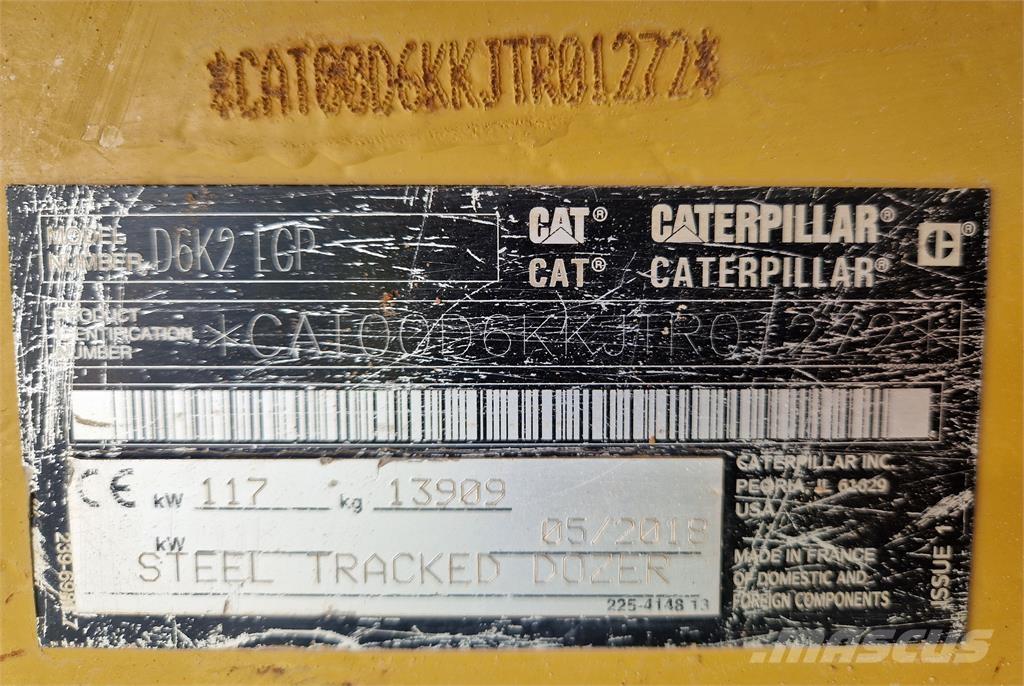 CAT D6K2 Buldozer sobre oruga
