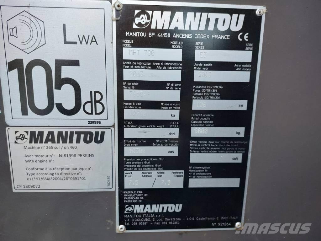 Manitou MHT 780 Carretillas telescópicas