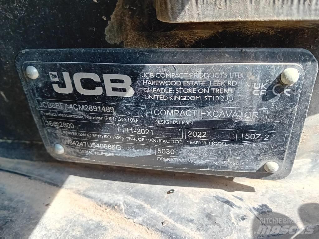 JCB 50 Z-2 Mini excavadoras < 7t