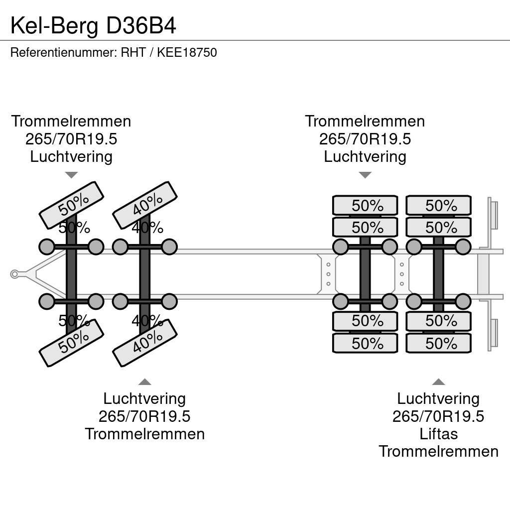 Kel-Berg D36B4 Plataforma plana/laterales abatibles