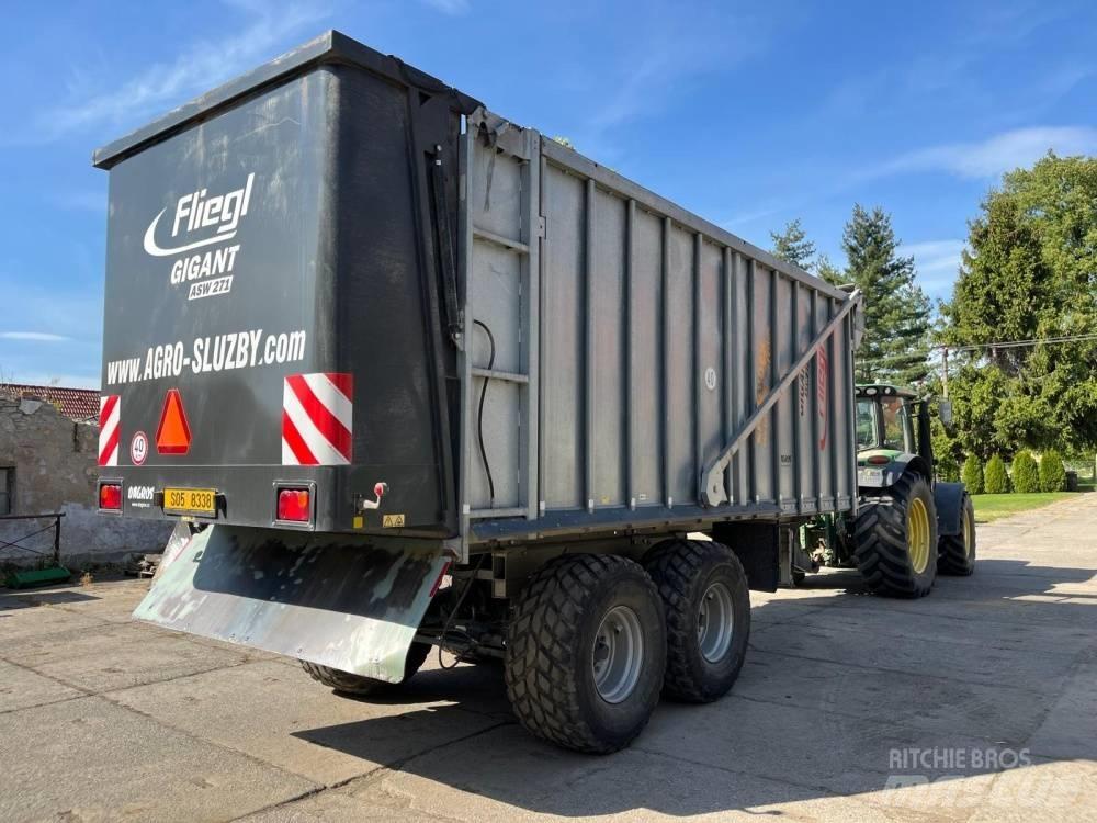 Fliegl ASW 271 Semirremolques de plataformas planas/laterales abatibles