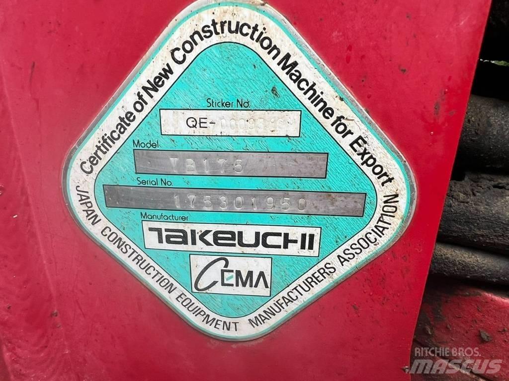 Takeuchi TB 175 Excavadoras 7t - 12t