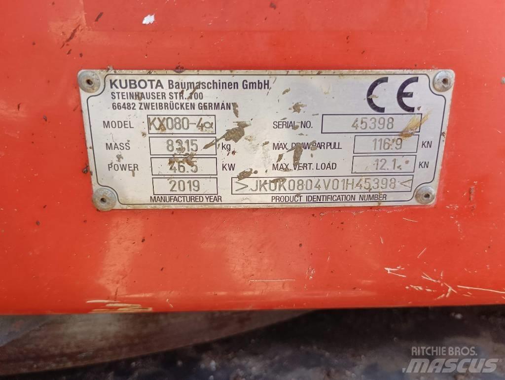 Kubota KX 080-4 Excavadoras 7t - 12t