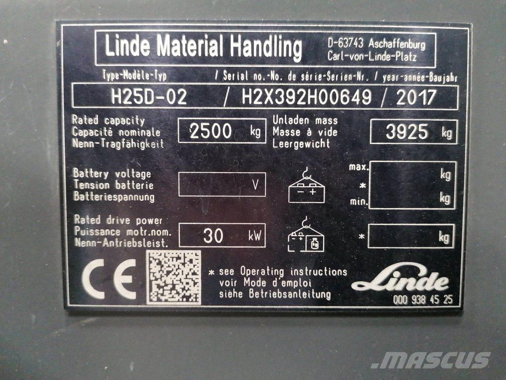 Linde H25D-02 Carretillas diesel