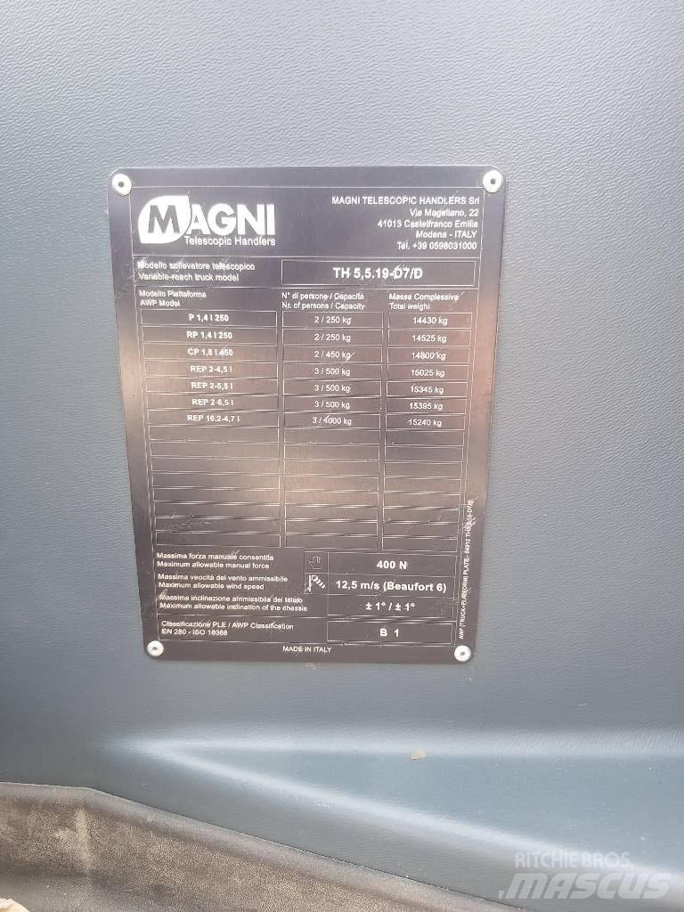 Magni TH 5.5 19 P Carretillas telescópicas