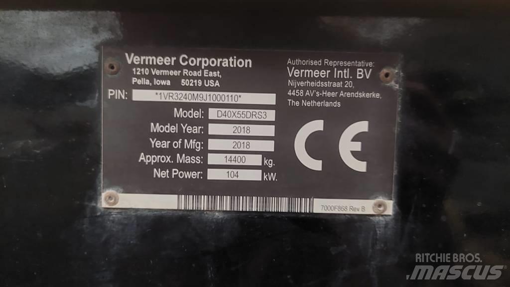 Vermeer D40x55 DR S3 Equipo de perforación horizontal