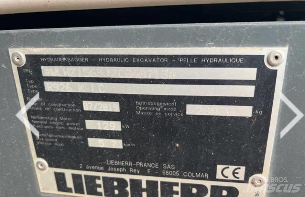 Liebherr R 926 KLC Excavadoras de cadenas