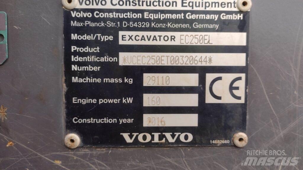Volvo EC250EL Excavadoras de cadenas