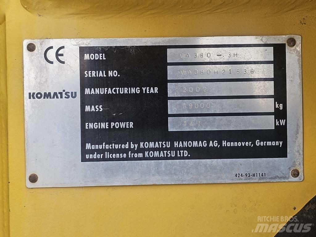 Komatsu WA 380-3H Cargadoras sobre ruedas