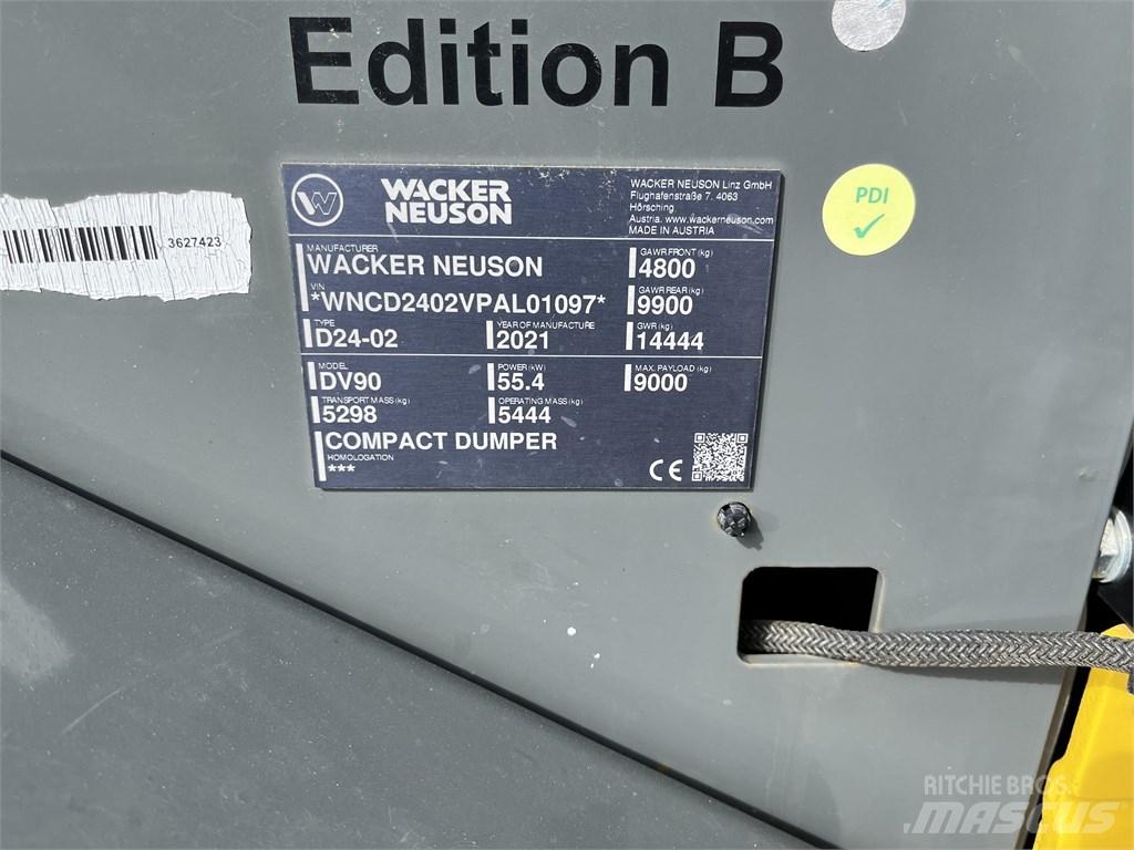 Wacker Neuson DV 90 Dúmpers rígidos