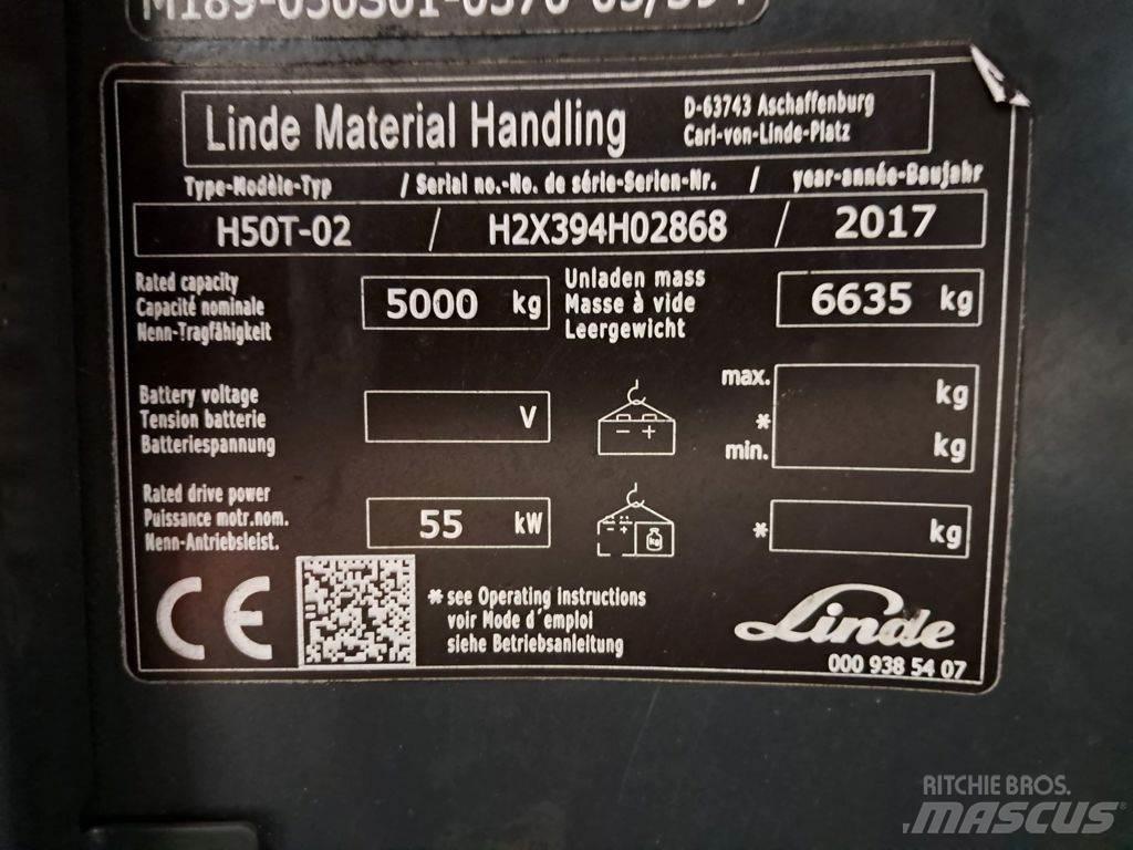 Linde H50T-02 Carretillas LPG