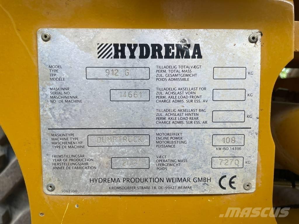 Hydrema 912 G Dúmpers articulados