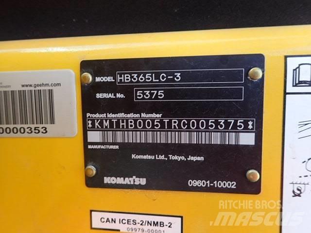 Komatsu HB 365LC-3 Excavadoras de cadenas