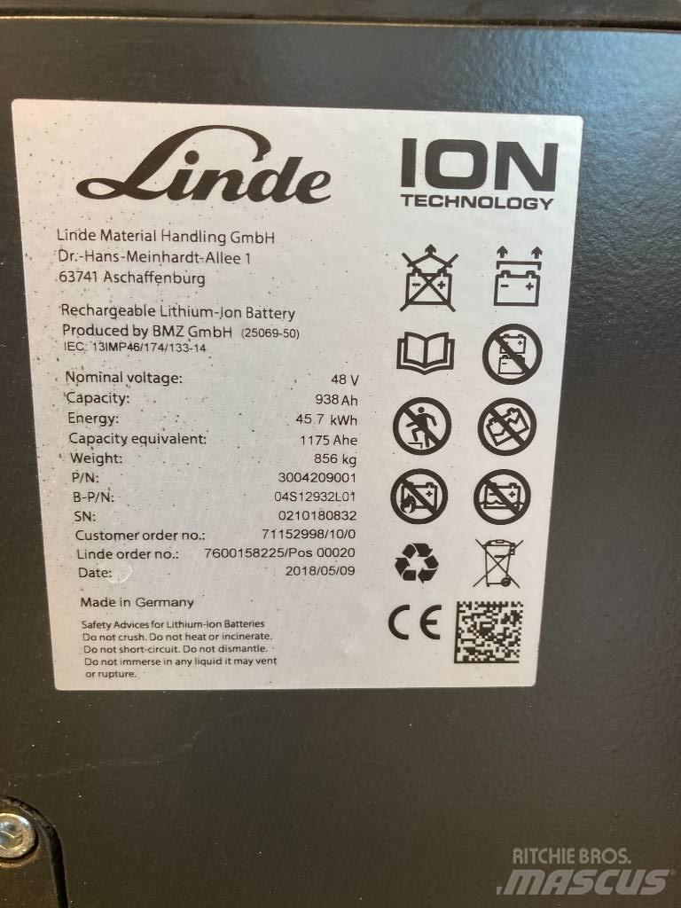 Linde E16/386 Li-ION Carretillas de horquilla eléctrica