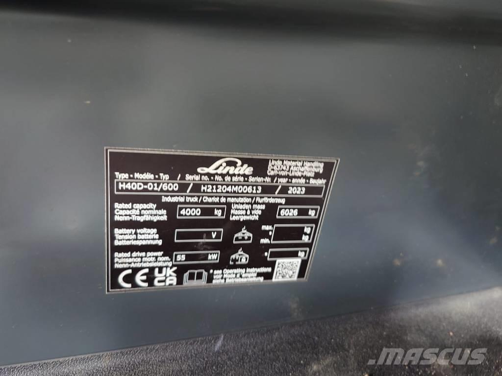 Linde H40D/600/1204 Carretillas diesel