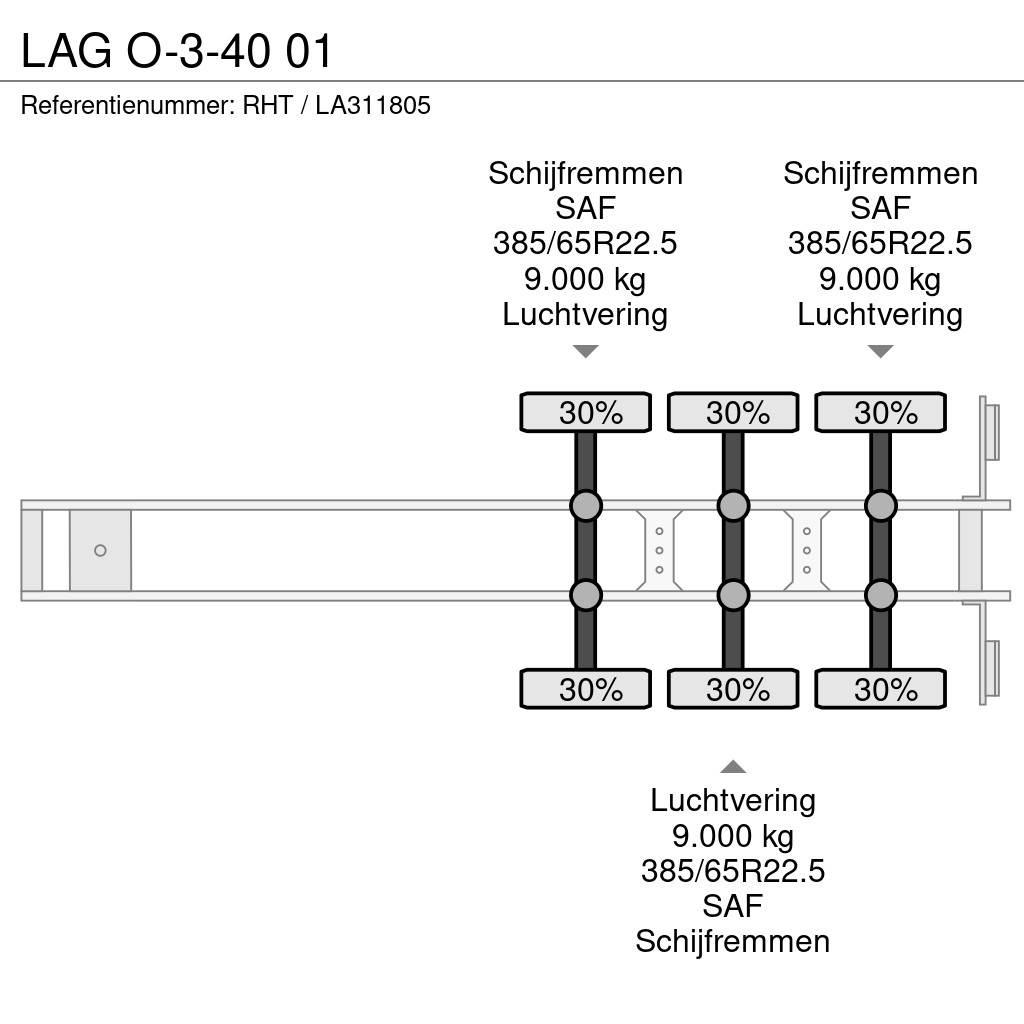 LAG O-3-40 01 Semirremolques de plataformas planas/laterales abatibles