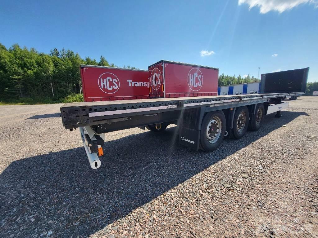 Krone Flatbed Nordic Semirremolques de plataformas planas/laterales abatibles