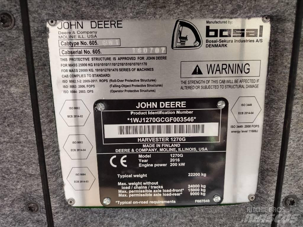 John Deere 1270G 6W Cosechadoras