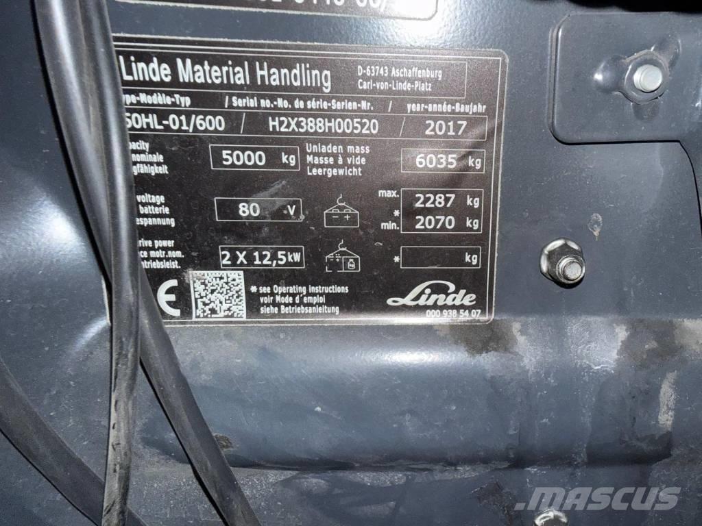 Linde E 50-02 Carretillas de horquilla eléctrica