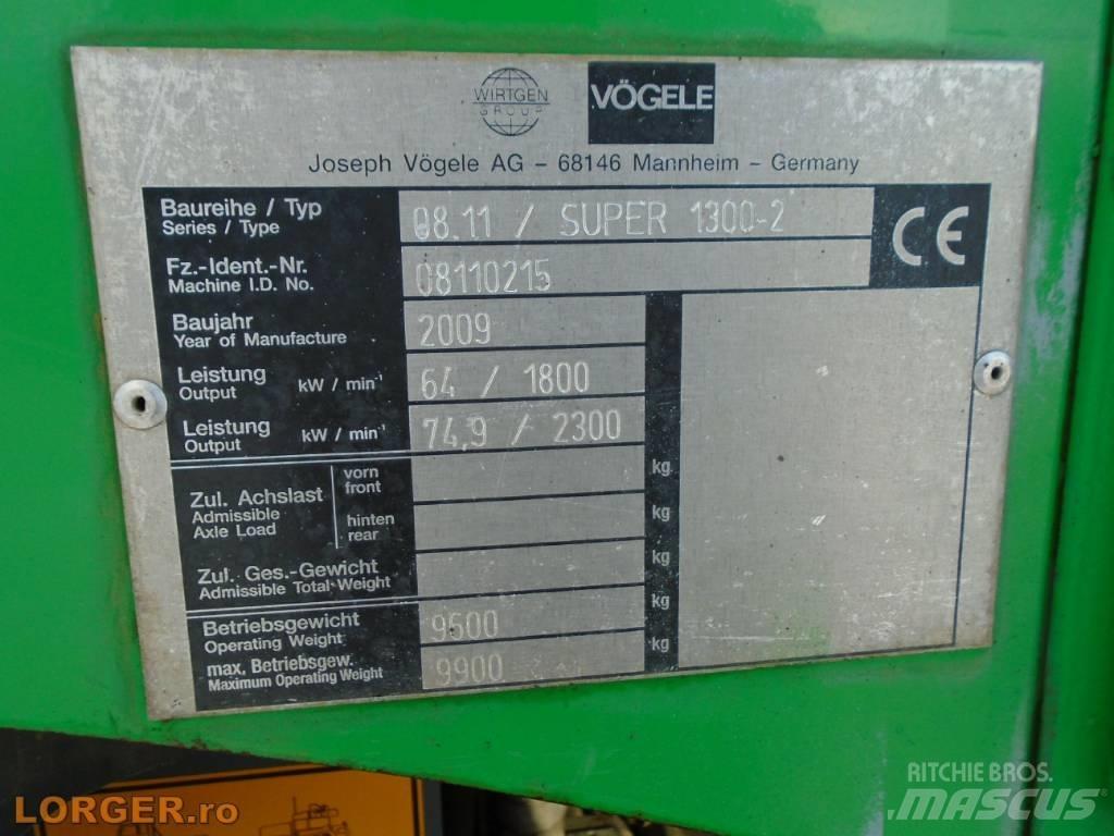 Vögele Super 1300-2 Asfaltadoras