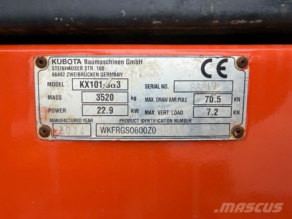 Kubota KX 101-3 A 2 Mini excavadoras < 7t