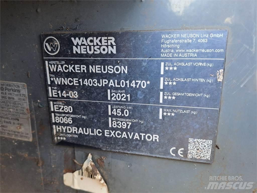 Wacker Neuson EZ80 Excavadoras de cadenas