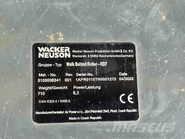 Wacker Neuson RD 7 Rodillos de doble tambor