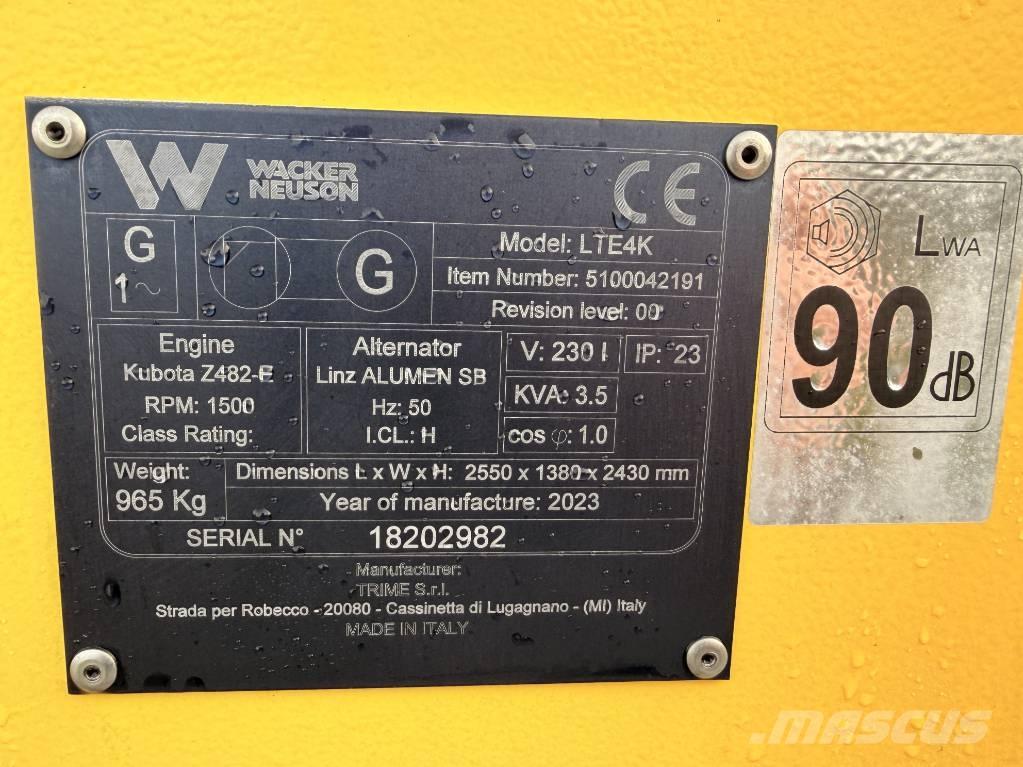 Wacker Neuson LTE4 K Generadores de luz