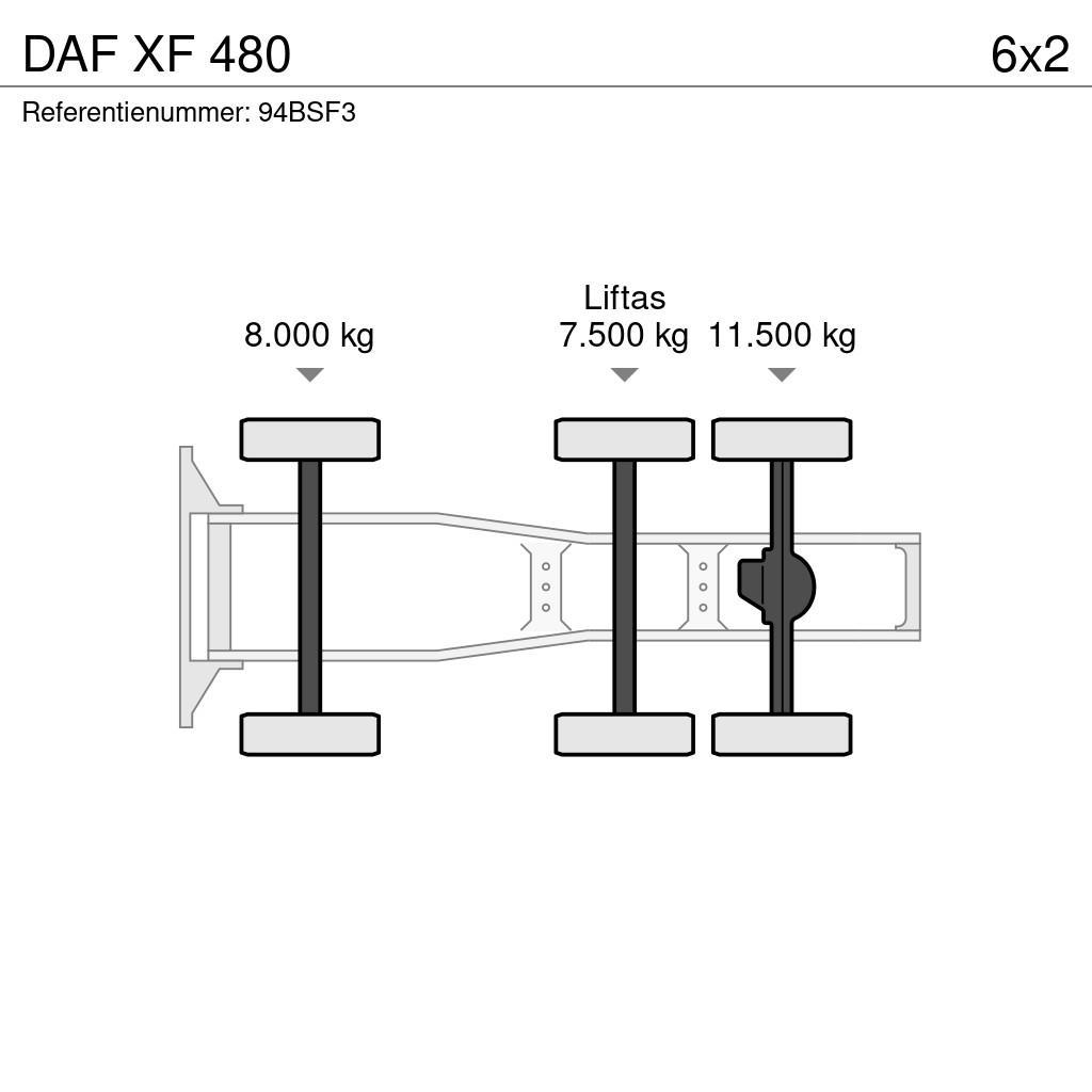 DAF XF 480 Cabezas tractoras