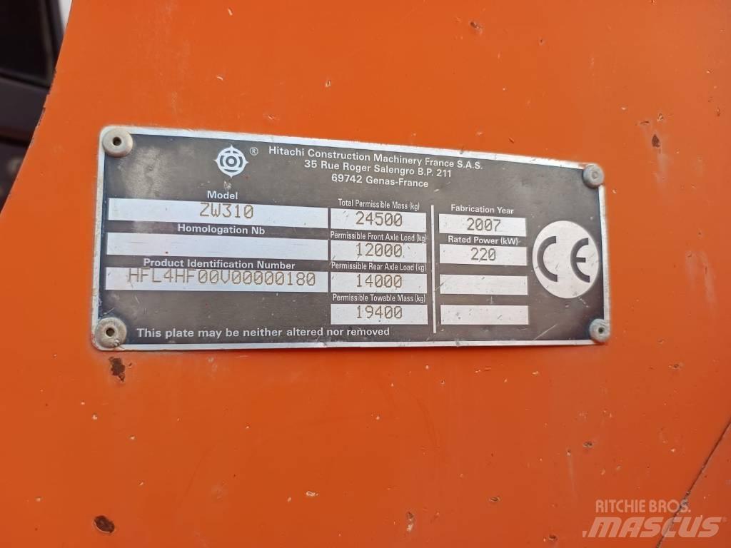 Hitachi ZW 310 Cargadoras sobre ruedas