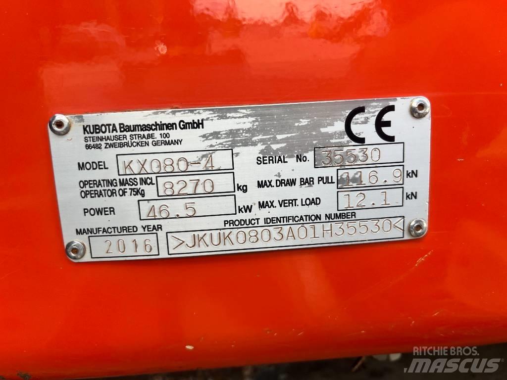 Kubota KX 080-4 Excavadoras 7t - 12t