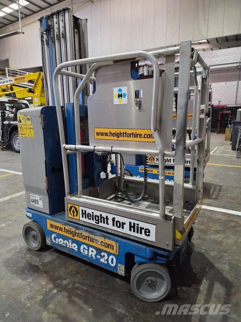 Genie GR 20 Ascensores de personal y montacargas de acceso