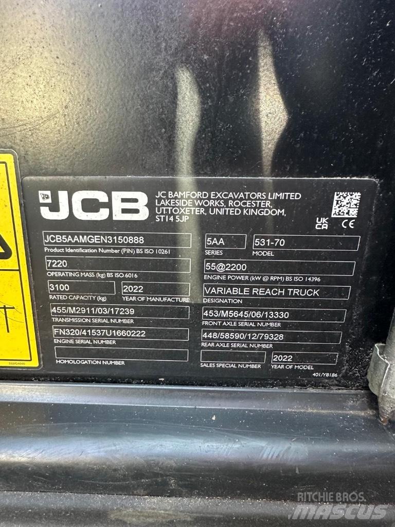 JCB 531-70 Carretillas telescópicas