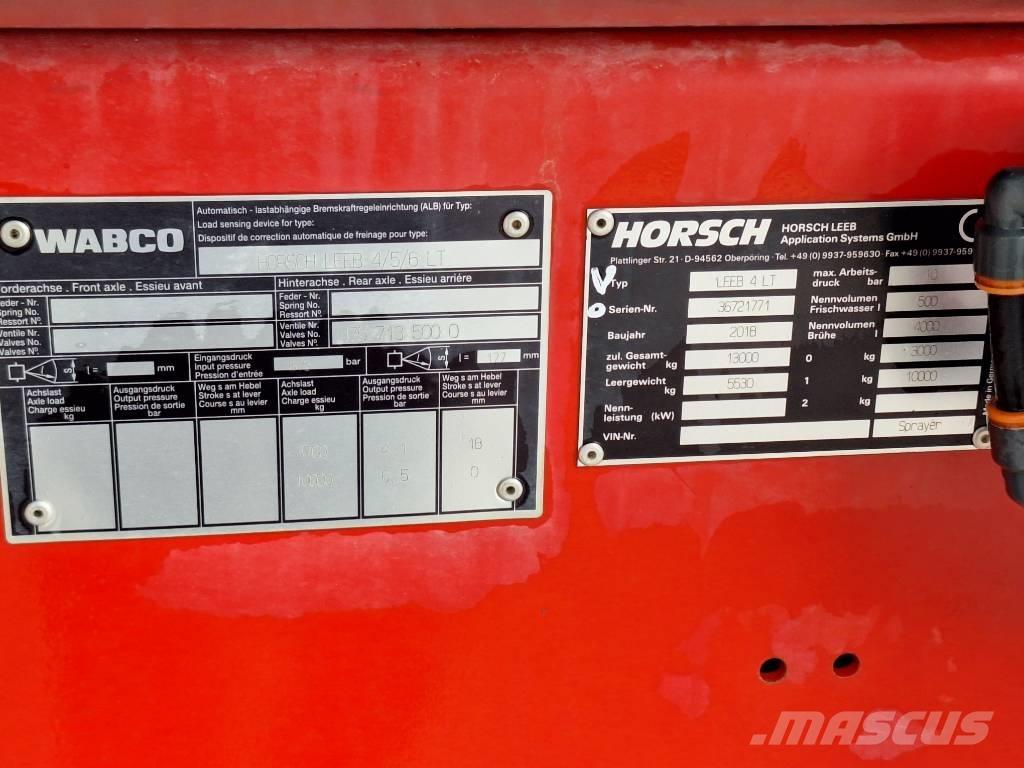 Horsch Leeb 4 LT Pulverizadores arrastrados