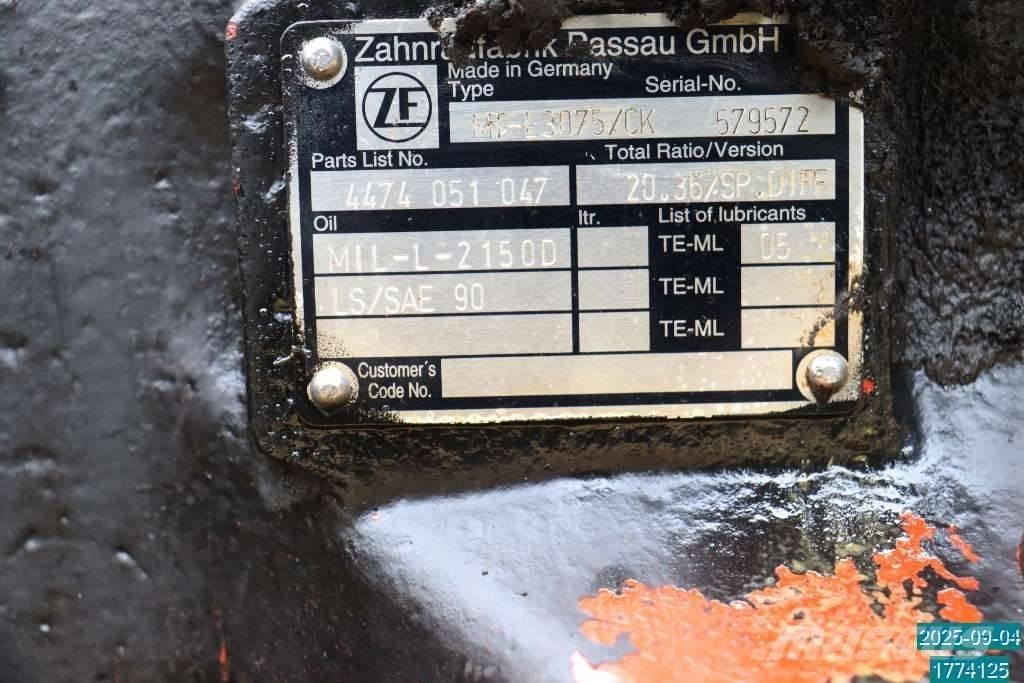 Huddig 1160 D Ejes
