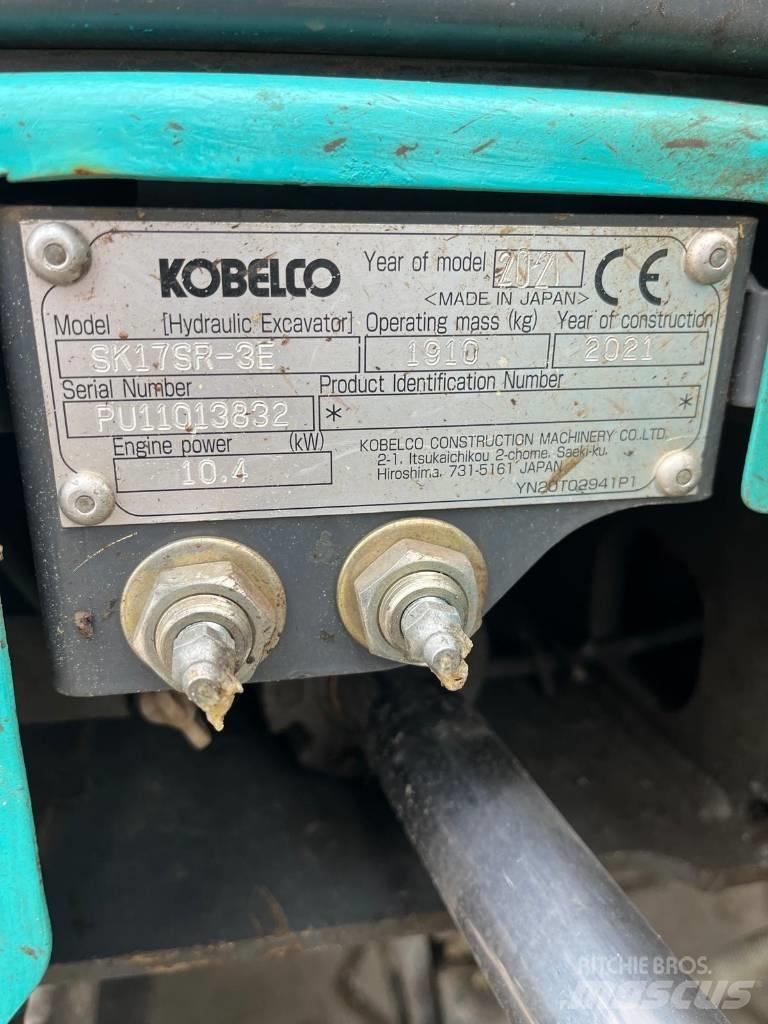 Kobelco SK 17 SR-3E Mini excavadoras < 7t