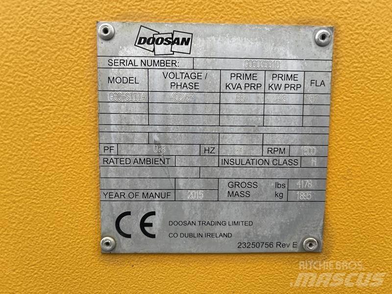 Doosan G 60 Generadores diesel