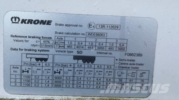 Krone SD Caja de lona