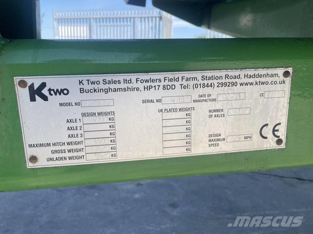 Ktwo Duo 1200 Remolques esparcidores de estiércol