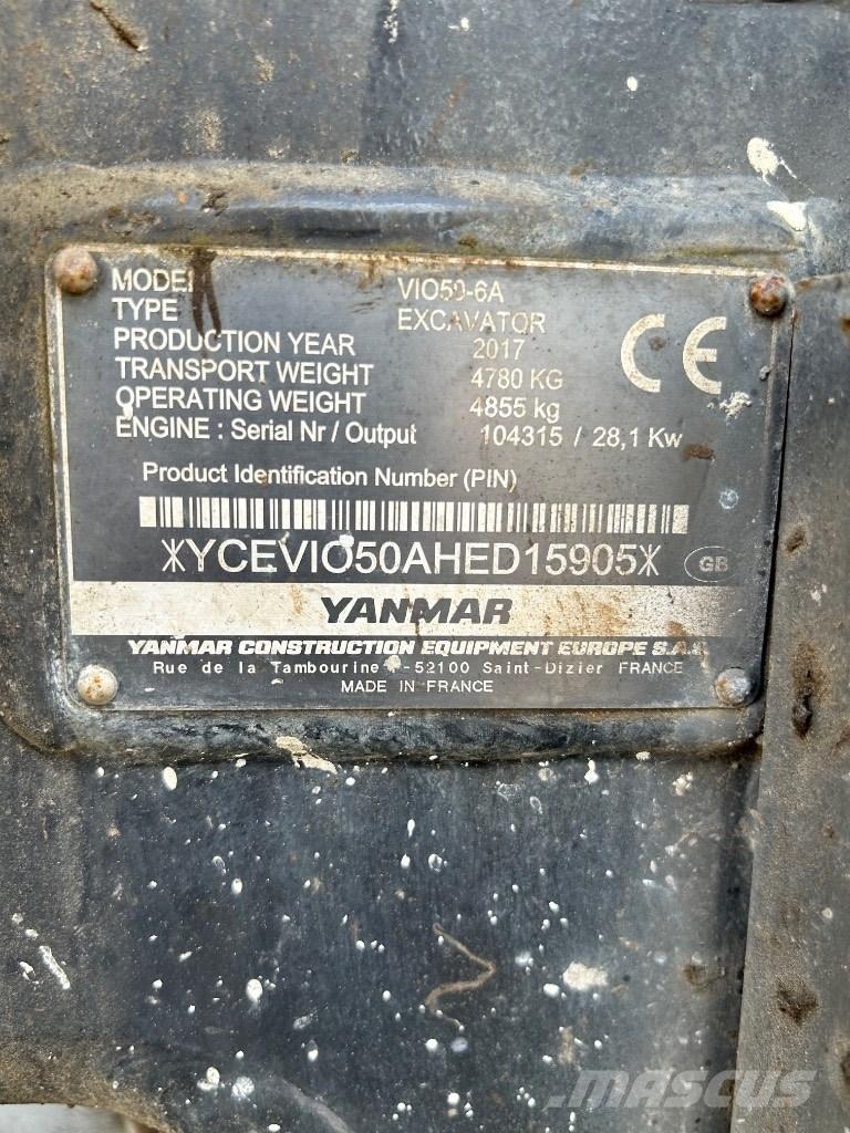Yanmar VI050 - 6A Mini excavadoras < 7t