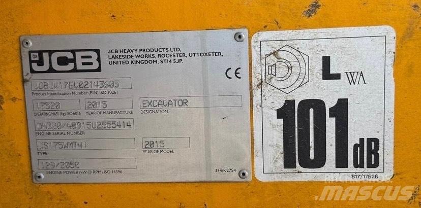 JCB JS 175 W Excavadoras de ruedas
