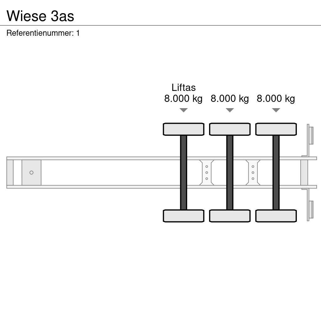 Wiese 3as Semirremolques de plataformas planas/laterales abatibles