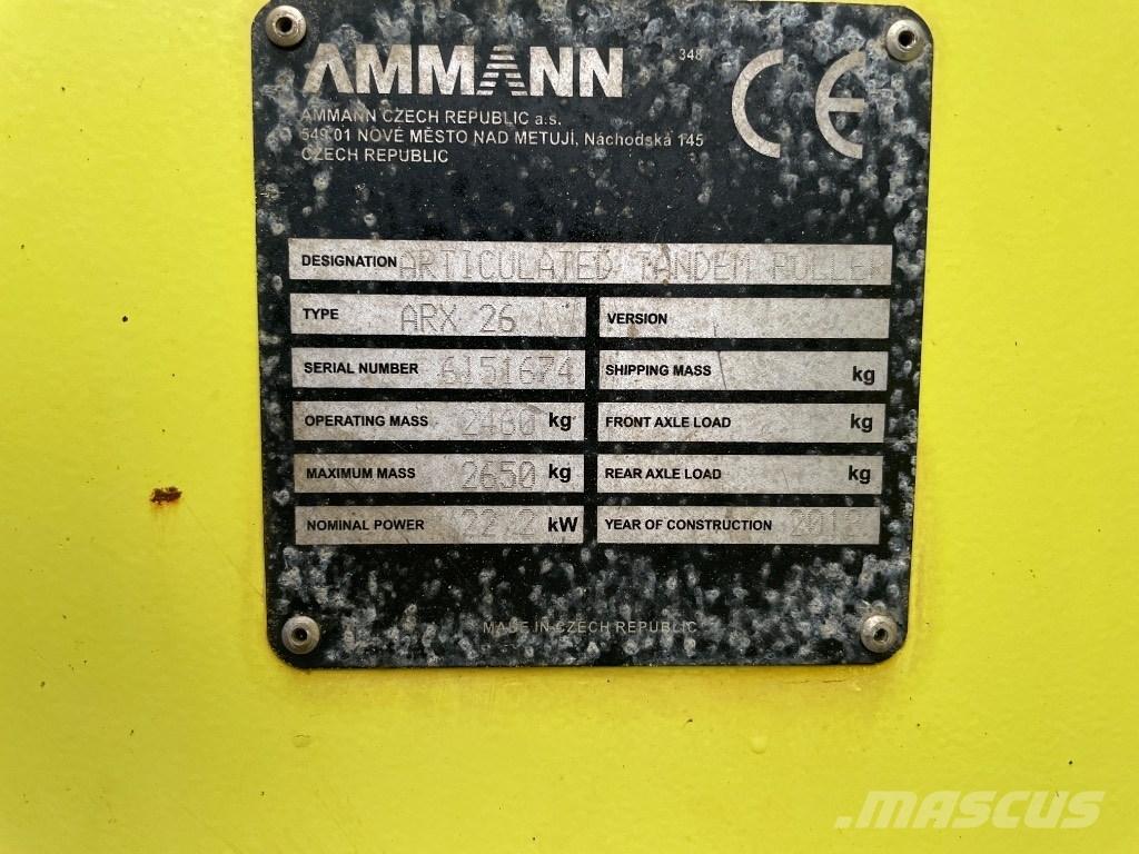 Ammann ARX 26 Rodillos de doble tambor