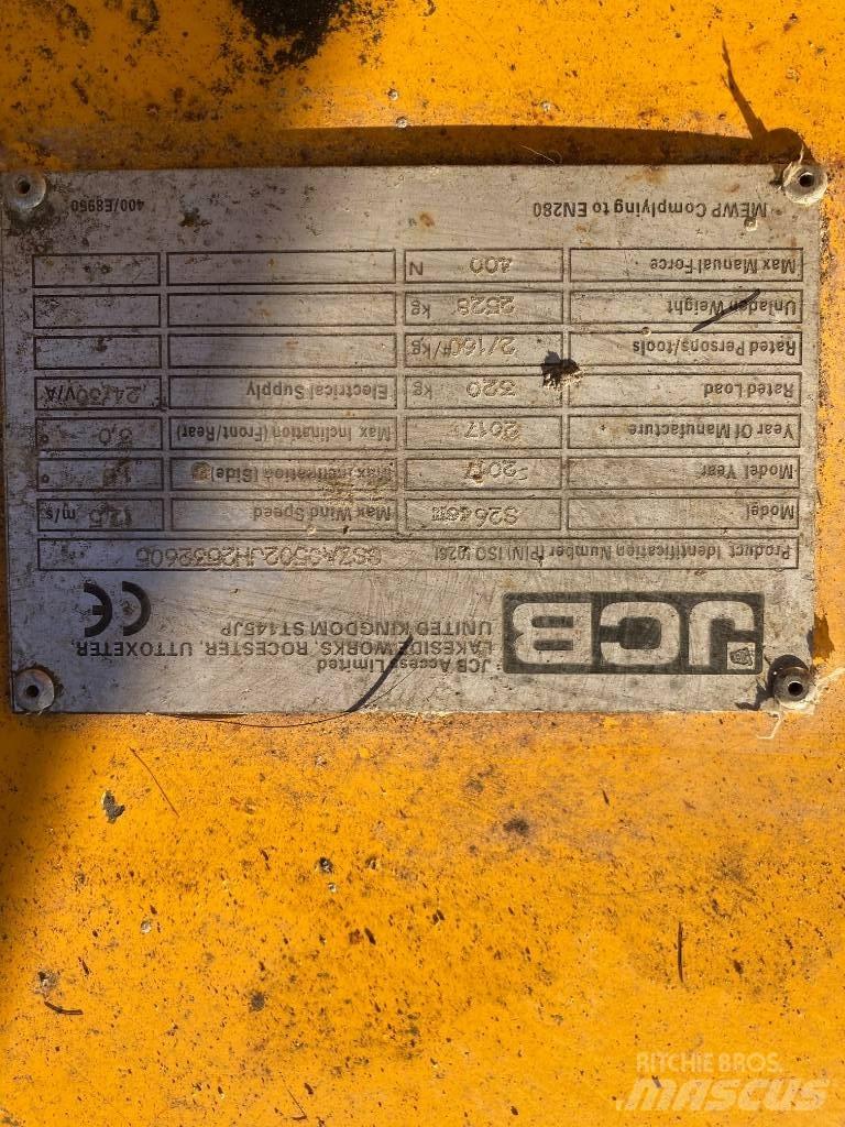 JCB S 2646 E Plataformas tijera