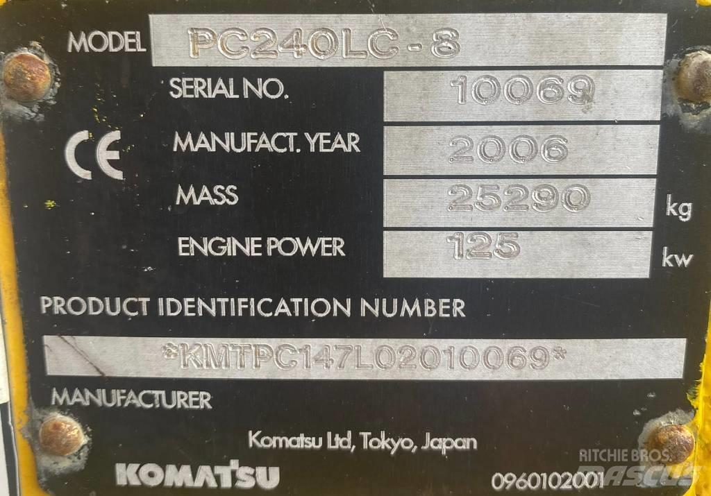 Komatsu PC 240 LC-8 Excavadoras de cadenas