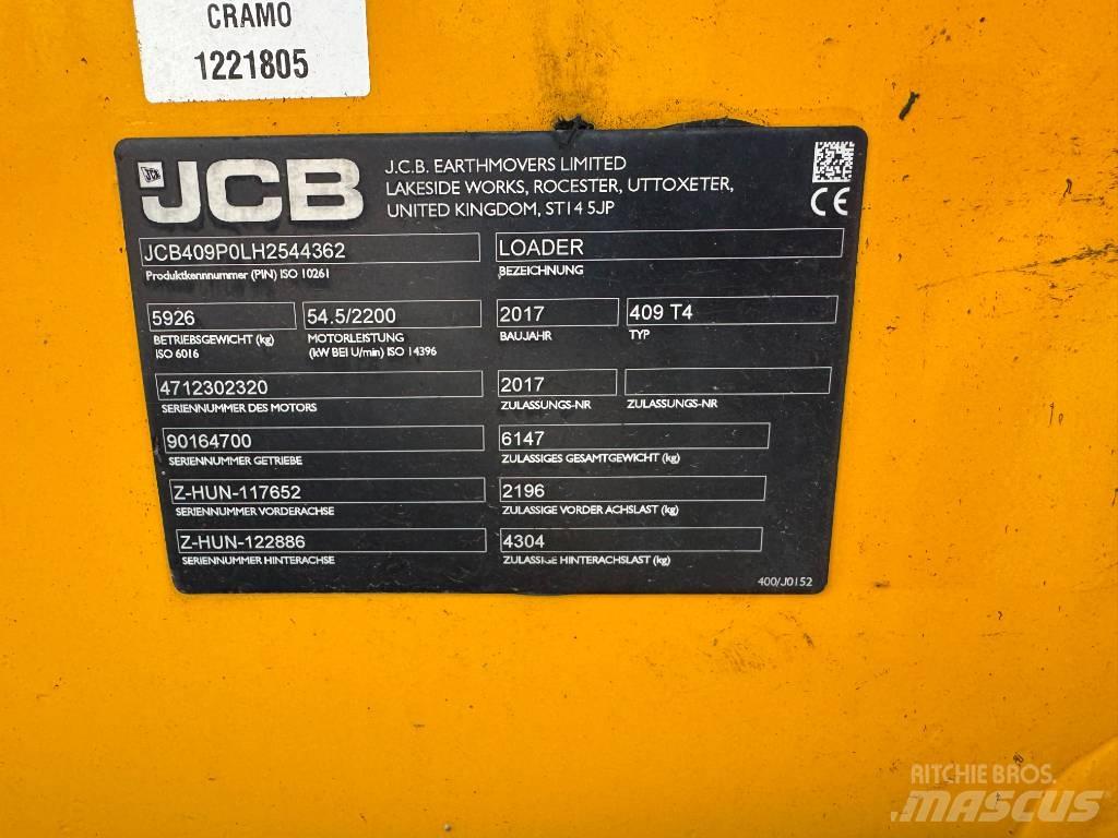 JCB 409 Cargadoras sobre ruedas