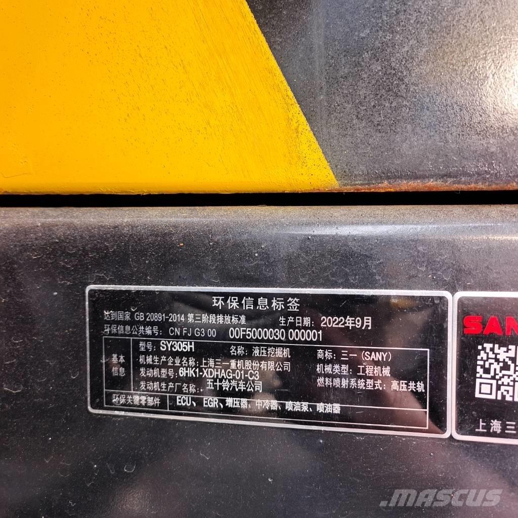 Sany SY 305 H Excavadoras de cadenas
